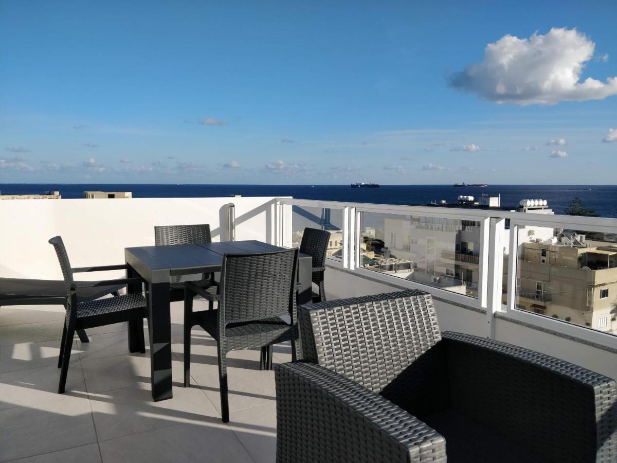 Sea View Penthouse With Large Terrace Irom1-1 Apartment Marsaskala Ngoại thất bức ảnh