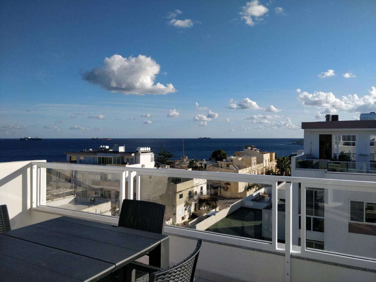 Sea View Penthouse With Large Terrace Irom1-1 Apartment Marsaskala Ngoại thất bức ảnh