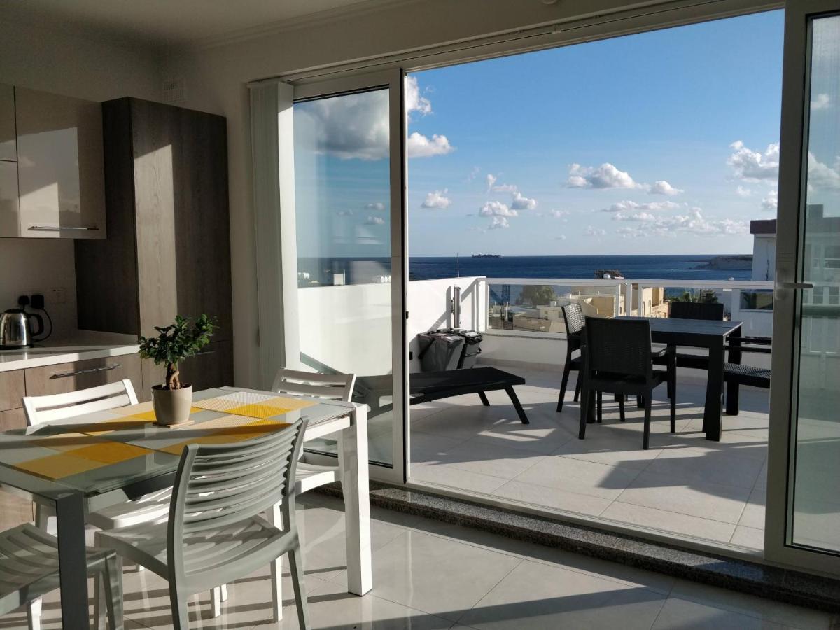 Sea View Penthouse With Large Terrace Irom1-1 Apartment Marsaskala Ngoại thất bức ảnh